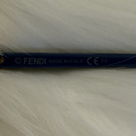 Fendi FF 0232 PJP Eyeglasses and Case | Blue Frame Made in Italy | Authenticated - Picture 9 of 11